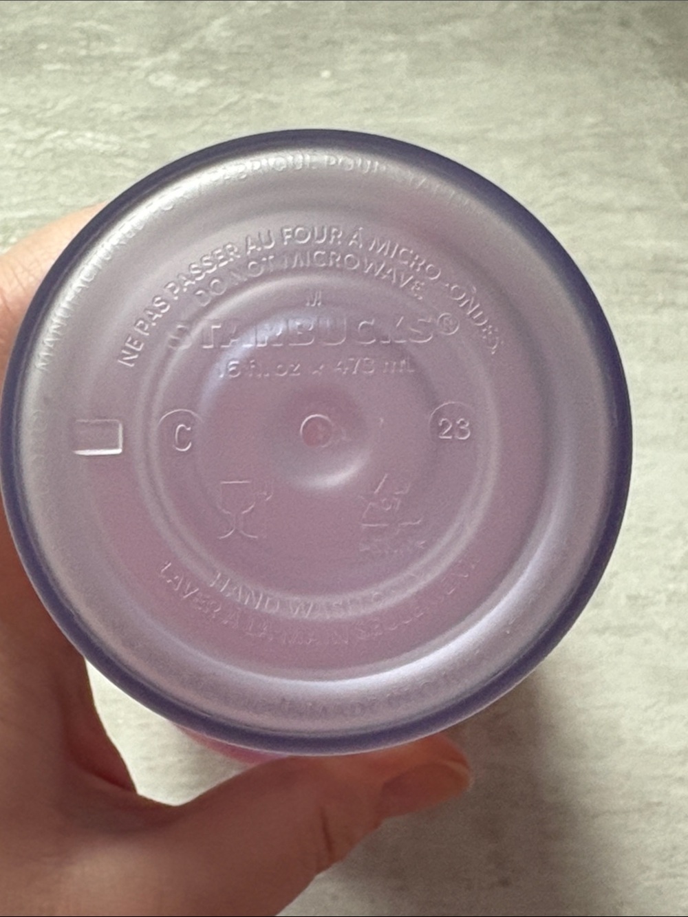 NWOT Starbucks Grande 16oz Cherry Blossom Floral Travel Tumbler with Charm 2024 - Picture 4 of 5